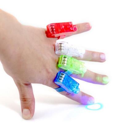 Pack 12 dedos sensoriales luminosos