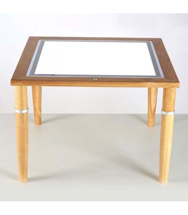 Mesa luminosa LED tamaño A2 Madera