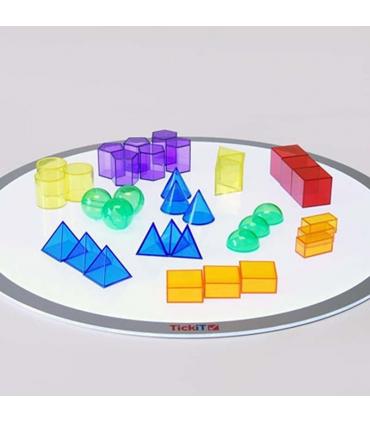 Set mini-bloques geométricos translúcidos