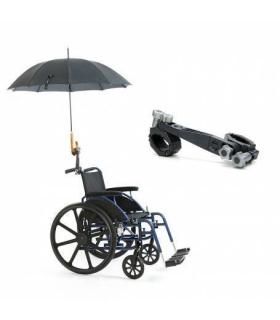 Paraguas con protección solar para silla de ruedas o carro + soporte