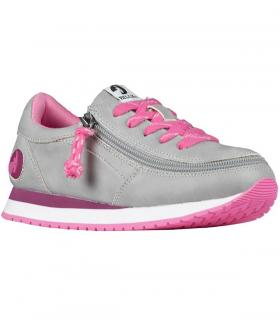Jogger Grey Fucshia Faux Suede/Mesh Billy Footwear Calzado Dafo